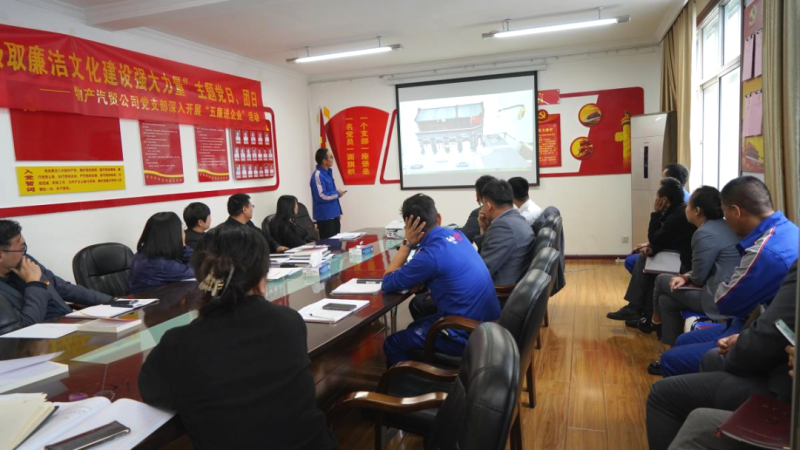 汽貿公司黨支部舉辦“從新中國成立75周年歷程中汲取廉潔文化建設強大力量”主題黨日、團日活動